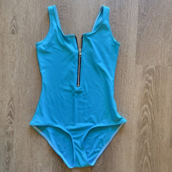 Blackmilk Blue Matte Bodysuit + Sheer Skirt Full Rave Outfit - Picture 2 of 8